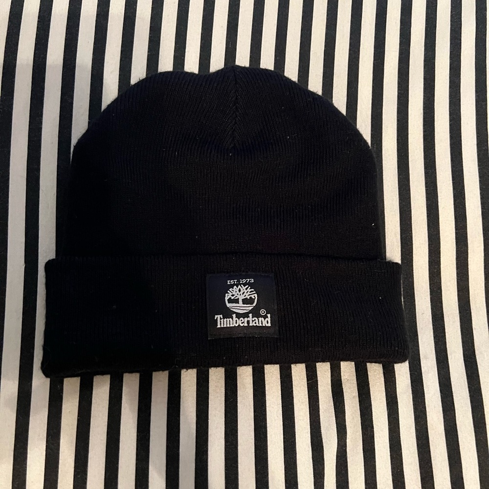 Timberland black beanie